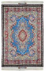 #6950 Persian Tabriz wool on silk base by Abi Noenfer